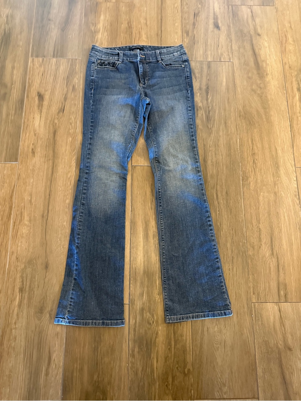 White House Black Market Blue Flare Jeans